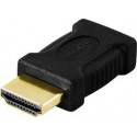  HDMI adapter, mini HDMI to HDMI, 19 pin ho-ha, gold plated connectors DELTACO / HDMI-17