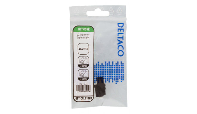 DELTACO Snap-in fiber mating sleeve, 2xLC-LC, Single mode, duplex, FBP-1044