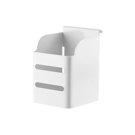 Pen holder DELTACO OFFICE for track panel, white / DELO-0156