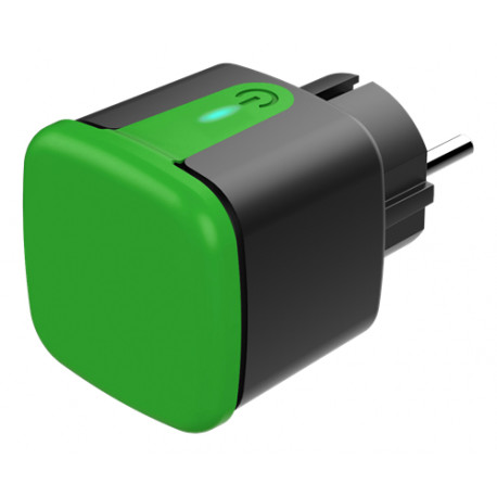 Deltaco smart outdoor plug WiFi IP44 1xCEE 7/3 13A, black/green (SH-OP01)