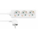 3-way socket NORDIC QUALITY w/earth, 1m / 322129