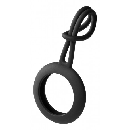 Apple AirTag case DELTACO silicone hanger, black / MCASE-TAG13
