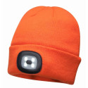 Hat with LED light / orange