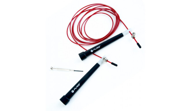 Pure2Improve Speed Jump Rope, black/red