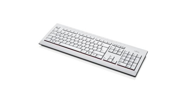 Fujitsu KB521 keyboard USB QWERTY Japanese, US International Grey