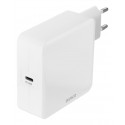 DELTACO USB wall charger, 1x USB-C PD, 65 W, white USBC-AC140