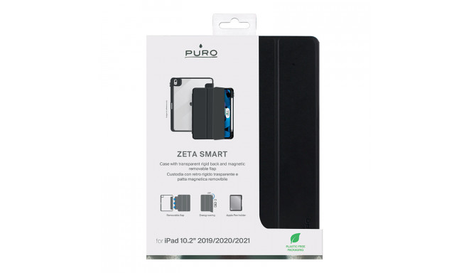 Zeta Smart Case PURO for APPLE IPAD 10.2 ”9 (2021), removable magnetic flap, Apple pencil holder, bl