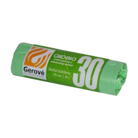 Prügikotid  Clean&Green Bio HD 30L 50x55cm 6 my 20tk/rll (2 tk)