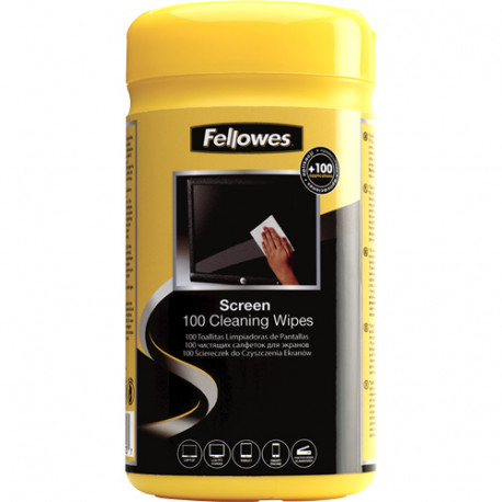 Fellowes ekraani puhastuslapp 100 tk