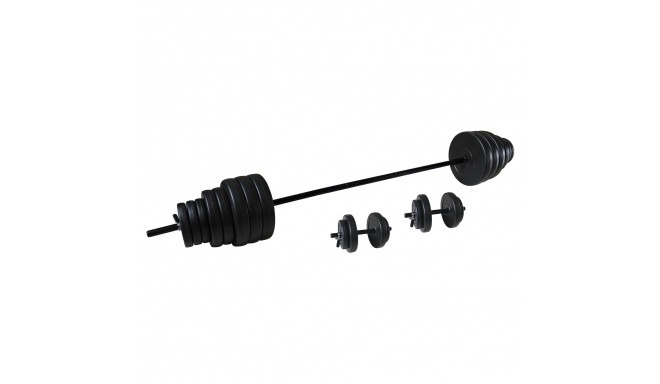 Kangi komplekt Tunturi Vinyl Barbell/Dumbbell Set