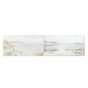 Glezna DKD Home Decor Pludmale Vidusjūra (140 x 3,7 x 70 cm) (2 gb.)
