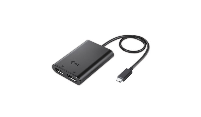 i-tec USB-C Dual Display Port Video Adapter 2x Display Port 4K Ultra HD kompatybilny z Thunderbolt3