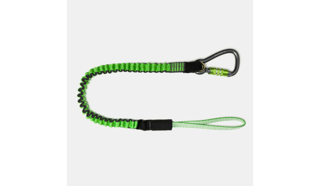 Heavy duty bungee tool lanyard NLG, with carabine and loop, max load 18kg