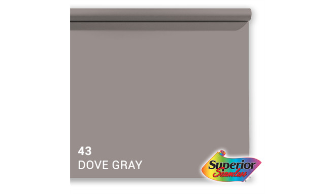 Superior Background Paper 43 Dove Grey 1.35 x 11m