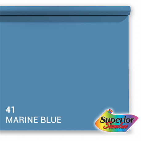 Superior background paper 2.72x11m, 41 marine blue