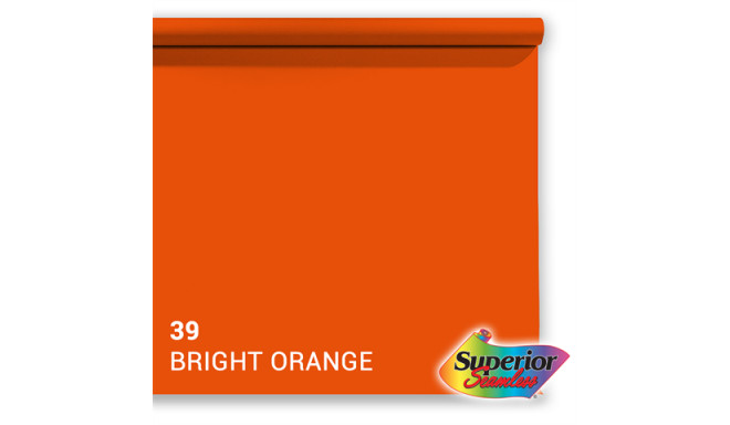 Superior Background Paper 39 Bright Orange 2.72 x 11m