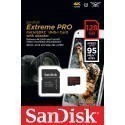 SanDisk memory card microSDXC 128GB Extreme Pro V30 + adapter