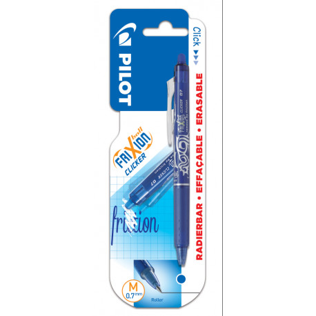 Tindipliiats Frixion Clicker 0,7 mm, sinine, blistris