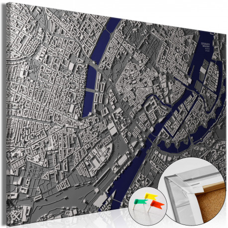 Pilt korgil - Copenhagen Center [Cork Map] - 90x60