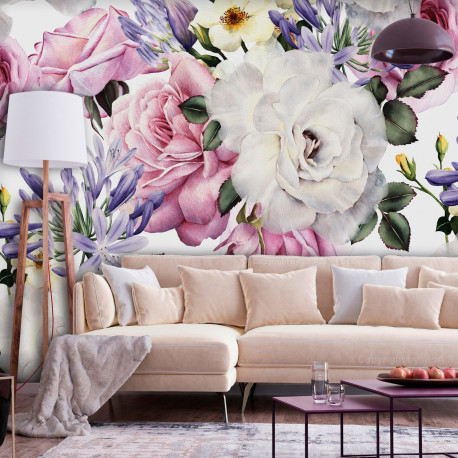 Fototapeet - Sentimental Garden (Colourful) - 100x70