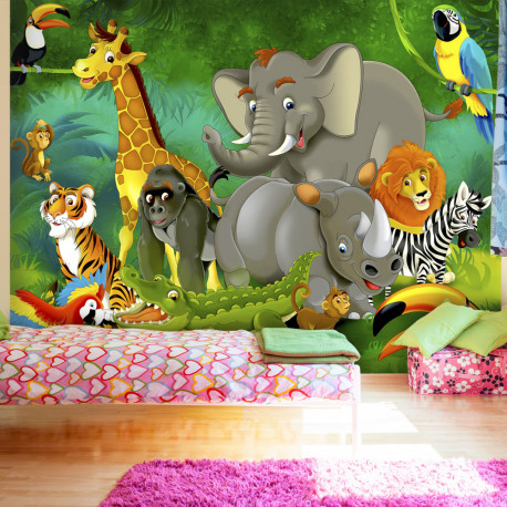 Fototapeet - Colourful Safari - 250x175