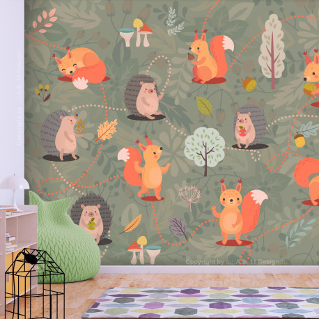 Fototapeet - Friends of the Forest - 200x140
