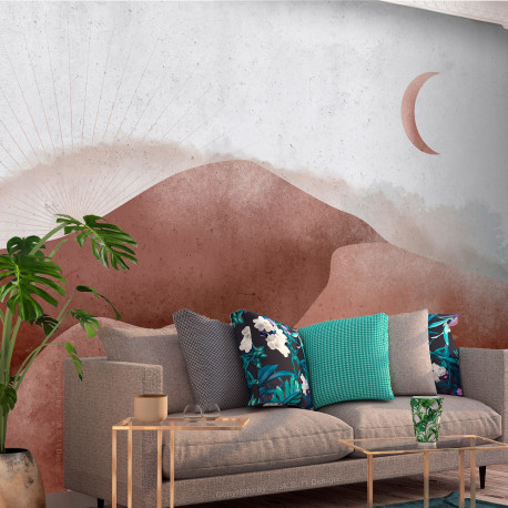 Fototapeet - Desert in the Moonlight - 100x70