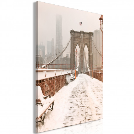 Seinapilt - Brooklyn Bridge in Sepia (1 Part) Vertical - 40x60