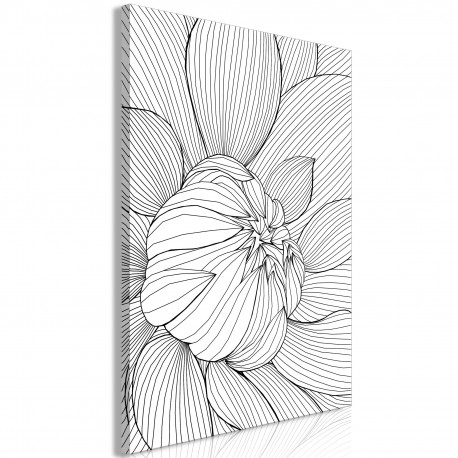 Seinapilt - Flower Line (1 Part) Vertical - 40x60