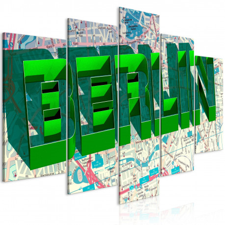 Seinapilt - Green Berlin (5 Parts) Wide - 100x50