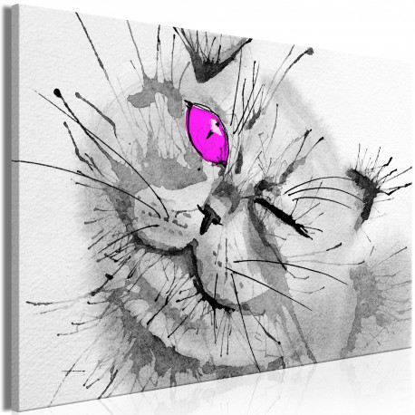 Seinapilt - Happy Look (1 Part) Wide Pink - 120x80