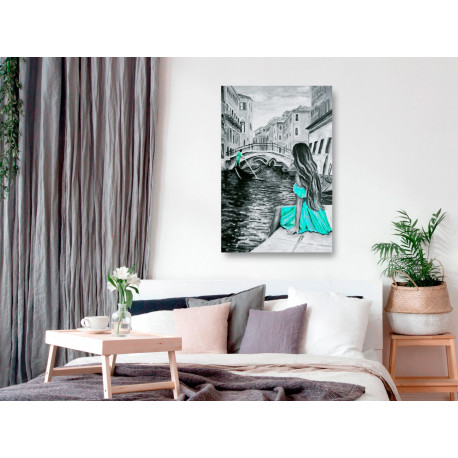 Seinapilt - Far Dreams (1 Part) Vertical Blue - 60x90