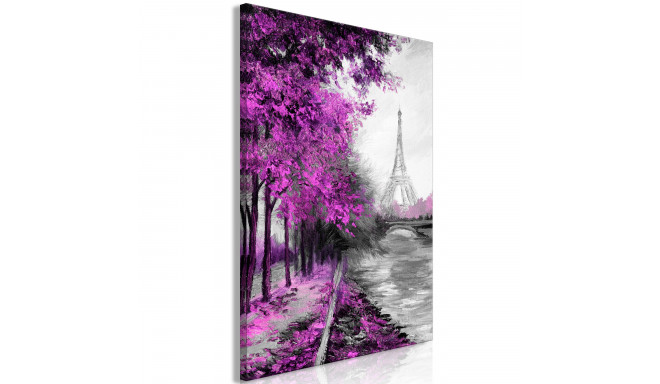Seinapilt - Paris Channel (1 Part) Vertical Pink - 80x120
