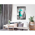 Seinapilt - Paris Fog (1 Part) Vertical Green - 60x90