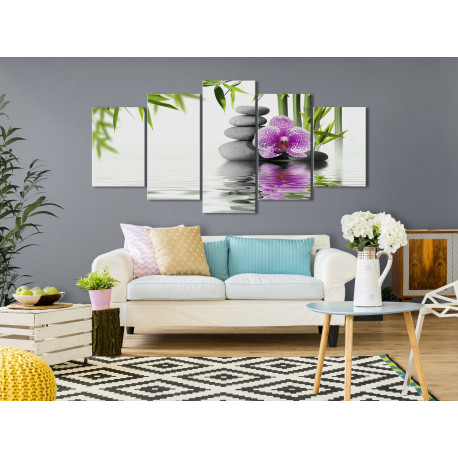 Seinapilt - Water Garden (5 Parts) Wide - 100x50