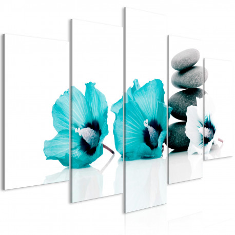 Seinapilt - Calm Mallow (5 Parts) Wide Turquoise - 200x100