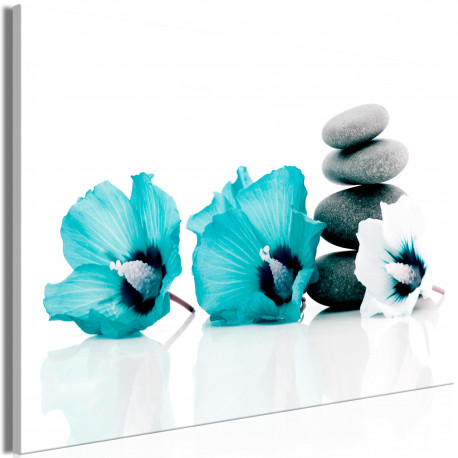 Seinapilt - Calm Mallow (1 Part) Wide Turquoise - 90x60