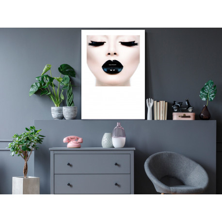 Seinapilt - Black Lips (1 Part) Vertical - 40x60