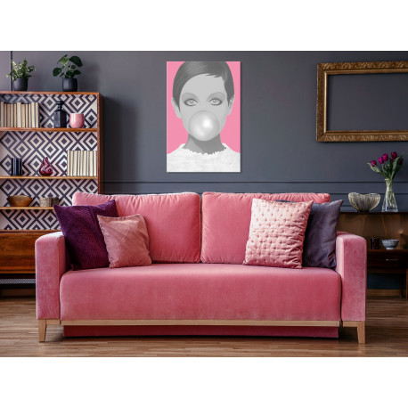 Seinapilt - Bubble Gum (1 Part) Vertical - 60x90