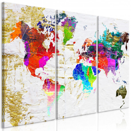 Seinapilt - Golden Front (3 Parts) - 90x60