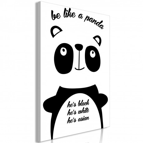 Seinapilt - Be Like a Panda (1 Part) Vertical - 60x90