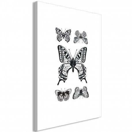 Seinapilt - Five Butterflies (1 Part) Vertical - 60x90