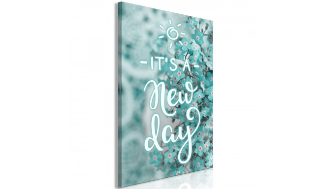 Seinapilt - It's a New Day (1 Part) Vertical - 60x90
