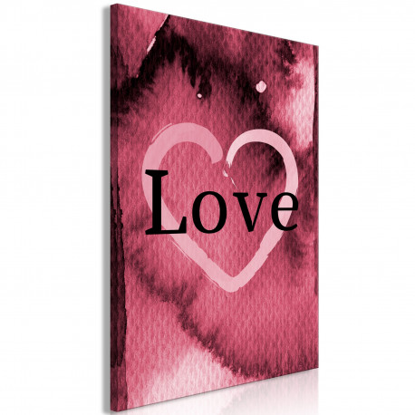 Seinapilt - Burgundy Love (1 Part) Vertical - 40x60