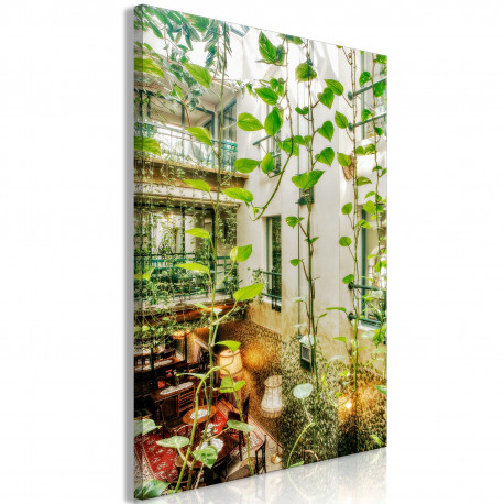 Seinapilt - Cracow: Cafe with Ivy (1 Part) Vertical - 60x90