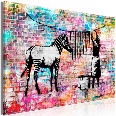 Seinapilt - Colourful Washing (1 Part) Wide - 90x60