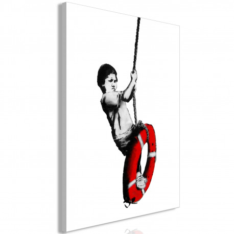Seinapilt - Banksy: Boy on Rope (1 Part) Vertical - 80x120