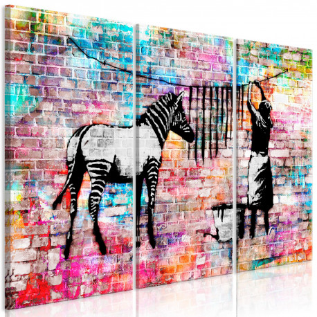 Seinapilt - Colourful Washing (3 Parts) - 120x80