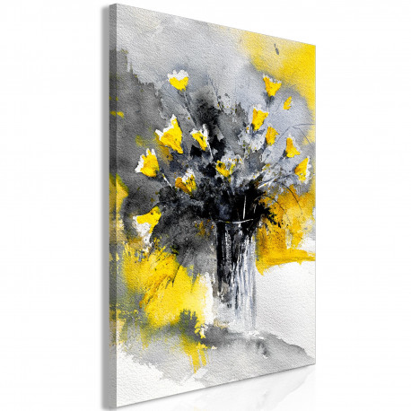 Seinapilt - Bouquet of Colours (1 Part) Vertical Yellow - 60x90