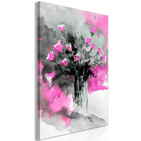 Seinapilt - Bouquet of Colours (1 Part) Vertical Pink - 60x90
